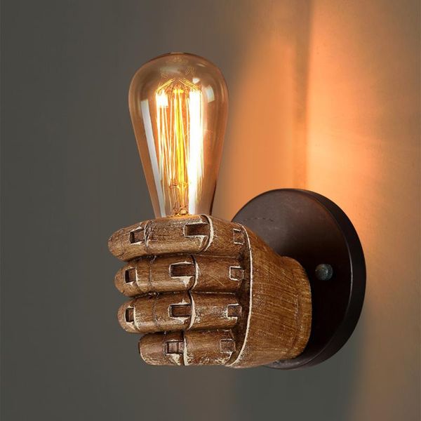 wall lamp creative retro e27 led antique resin fist european style bar restaurant cafe decorative light left and right hand
wall lamp creative retro e27 led antique resin fist european style bar restaurant cafe decorative light left and right hand