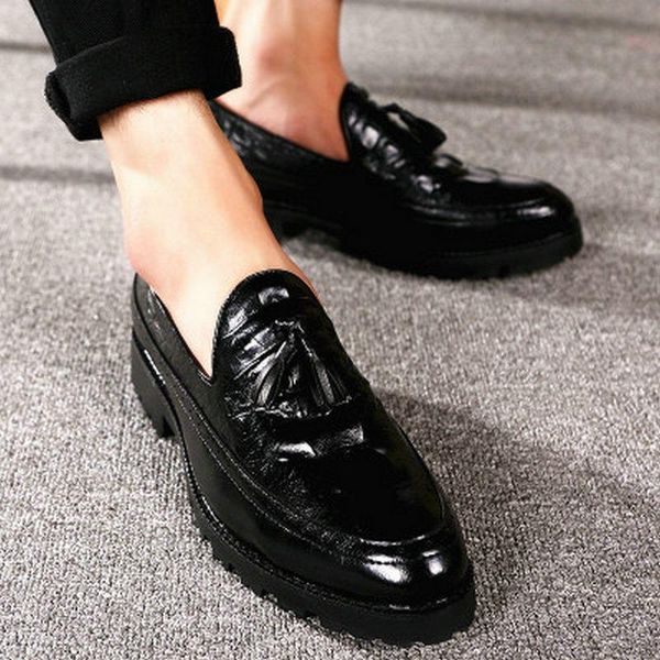 dress shoes fashion men tassel loafers leather italian formal pointed toe oxfords wedding fgh6, Black
dress shoes fashion men tassel loafers leather italian formal pointed toe oxfords wedding fgh6, Black