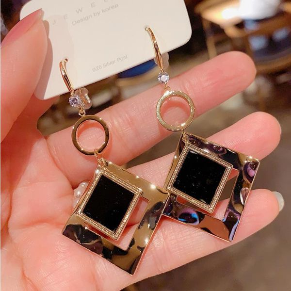 dangle & chandelier origin summer black geometric cube cubic zircon earring for women circle gold metallic hollow jewelry pendientes, Silver
dangle & chandelier origin summer black geometric cube cubic zircon earring for women circle gold metallic hollow jewelry pendientes, Silver