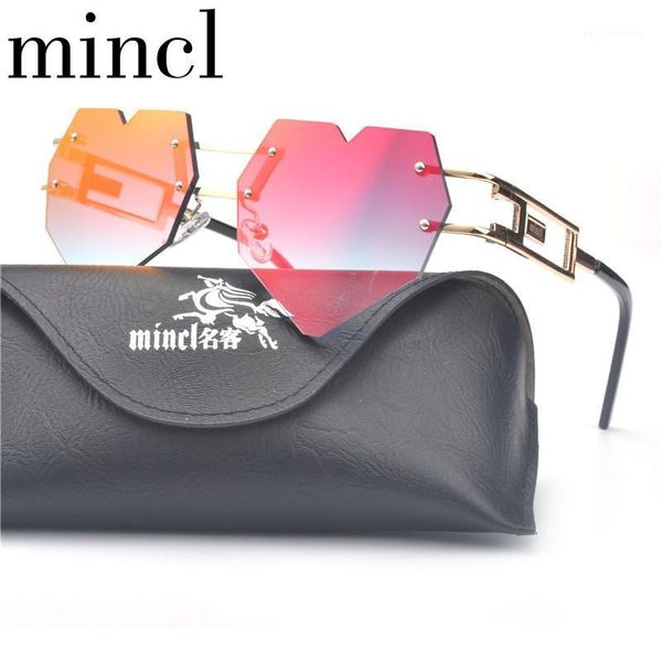 

sunglasses 2021 est frameless cat women brand designer retro square sun glasses men shades red mirror eyewear uv400 nx, White;black