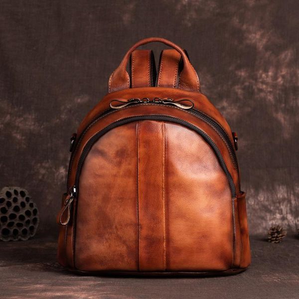 backpack style genuine leather women rucksack for girls school book bag retro real cowhide female travel daypack knapsack
backpack style genuine leather women rucksack for girls school book bag retro real cowhide female travel daypack knapsack