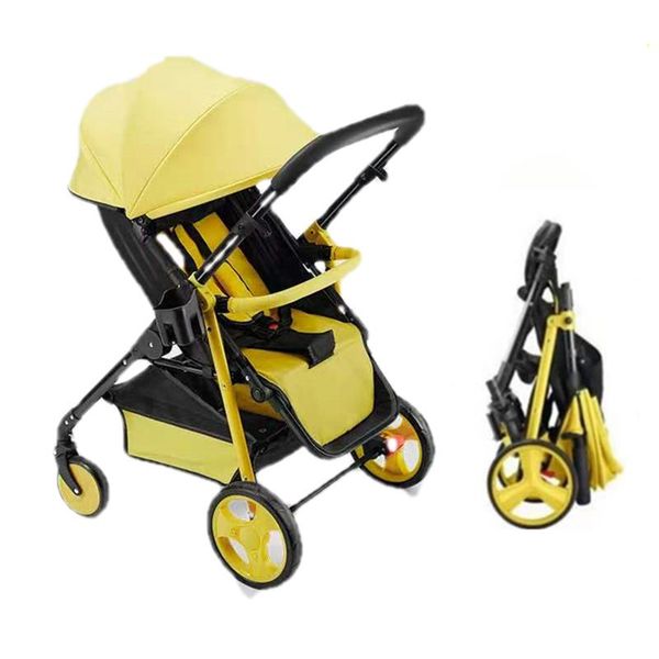 strollers# lightweight two-way stroller can sit and lie down, one-button folding absorber four-wheel baby
strollers# lightweight two-way stroller can sit and lie down, one-button folding absorber four-wheel baby