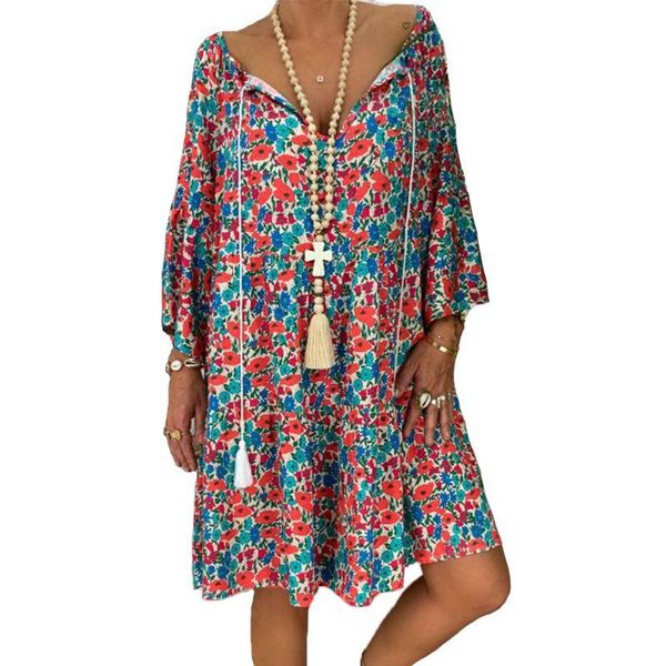casual dresses women boho summer floral long sleeve holiday beach v neck flared shirt dress loose plus size s-5xl, Black;gray
casual dresses women boho summer floral long sleeve holiday beach v neck flared shirt dress loose plus size s-5xl, Black;gray