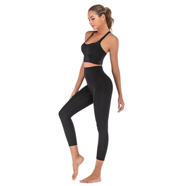 yoga outfit no embarrassment line leggings + sports bra 2pcs set women gym fitness clothing high waist tights running sportswear
yoga outfit no embarrassment line leggings + sports bra 2pcs set women gym fitness clothing high waist tights running sportswear