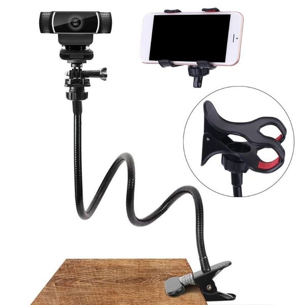 webcam stand adjustable flexible desk mount gooseneck clamp clip phone camera holder for i-phone x11 pro xs max xr cell mounts & holders
webcam stand adjustable flexible desk mount gooseneck clamp clip phone camera holder for i-phone x11 pro xs max xr cell mounts & holders