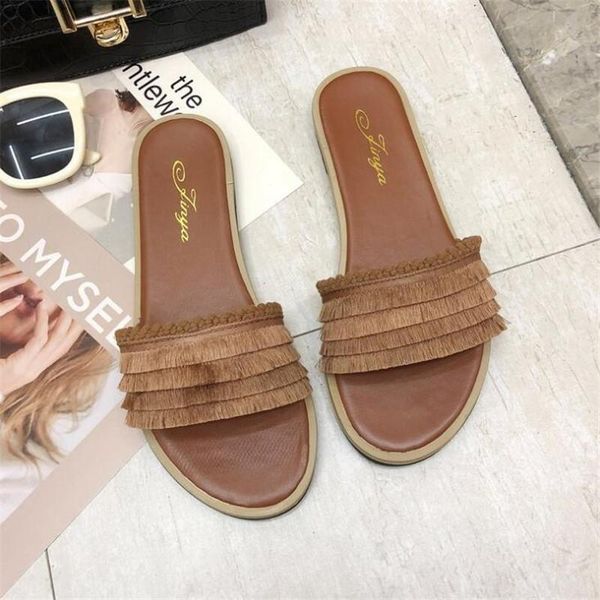 slippers women flat allmatch summer slides square heel fringe concise low elegant slipper woman tassel sandals shoes, Black
slippers women flat allmatch summer slides square heel fringe concise low elegant slipper woman tassel sandals shoes, Black