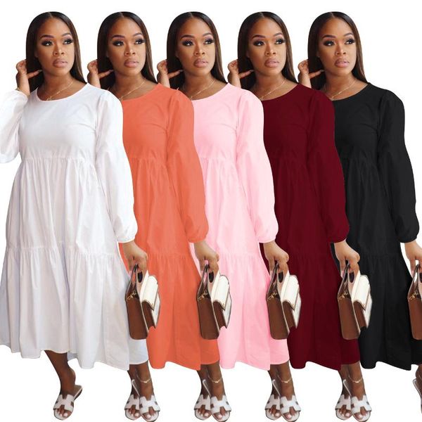 casual dresses donsignet fashion women's dress summer round neck pullover solid color loose plus size ruffled long sleeve, Black;gray
casual dresses donsignet fashion women's dress summer round neck pullover solid color loose plus size ruffled long sleeve, Black;gray