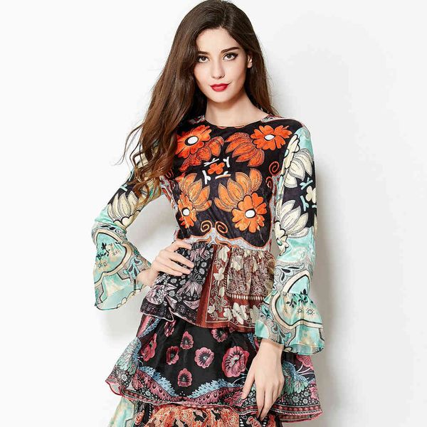 dress printed 2015 summer spring fashion elegant ladies long sleeve extension cascading thin bohemian es, Black;gray
dress printed 2015 summer spring fashion elegant ladies long sleeve extension cascading thin bohemian es, Black;gray
