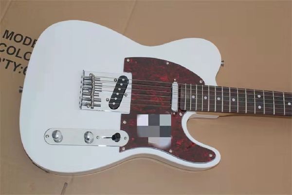 factory wholesale classic 6 string electric guitar, pure white body, red armor panel, delivery guitars guitarra
factory wholesale classic 6 string electric guitar, pure white body, red armor panel, delivery guitars guitarra