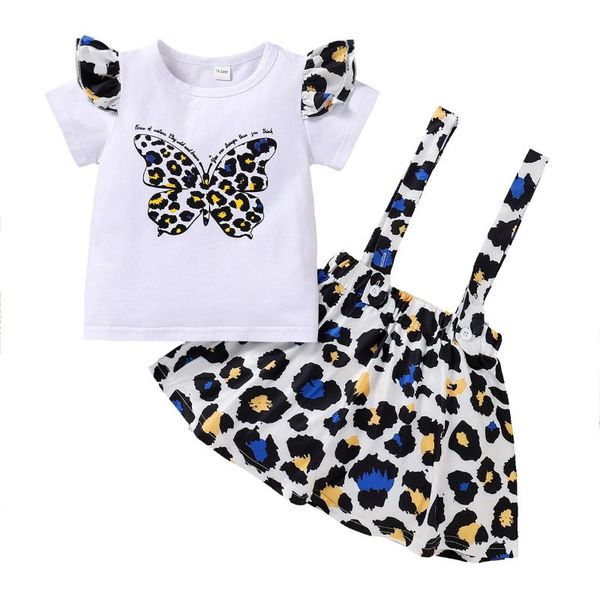 clothing sets kids baby girls summer short sleeve print butterfly t-shirts strap dress toddler children casual clothes 2pcs 18m-6y, White
clothing sets kids baby girls summer short sleeve print butterfly t-shirts strap dress toddler children casual clothes 2pcs 18m-6y, White