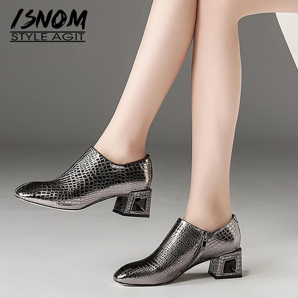 dress shoes isnom snake emboss high heels women pumps zip square toe footwear leather lady fashion office woman 2021 spring, Black
dress shoes isnom snake emboss high heels women pumps zip square toe footwear leather lady fashion office woman 2021 spring, Black