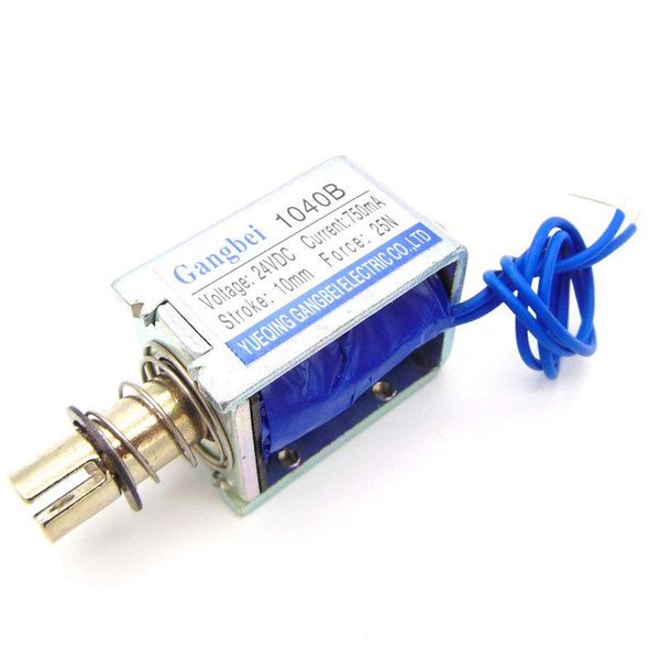 smart home control gangbei 1040b wholesale dc12v 24v force 25n travel 10mm pull type linear solenoid electromagnet
smart home control gangbei 1040b wholesale dc12v 24v force 25n travel 10mm pull type linear solenoid electromagnet