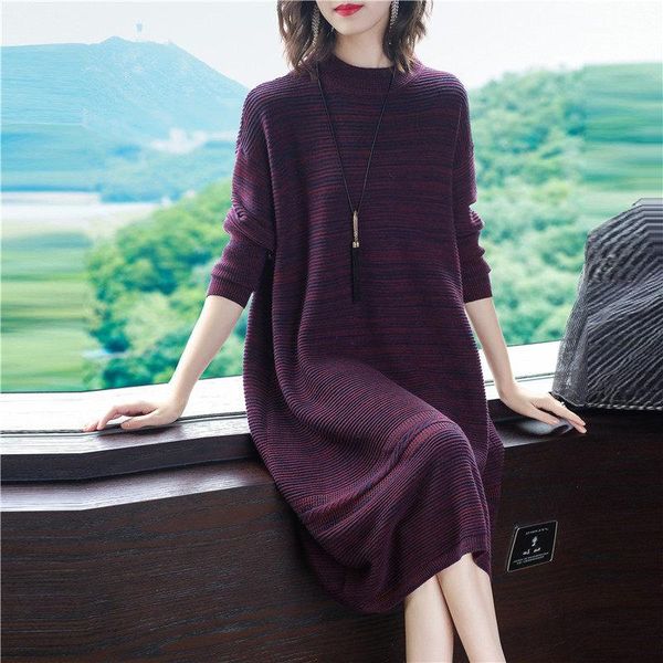 casual dresses autumn women's clothes loose dress long-sleeved knitted long sweater pull femme vestidos plus size f2750, Black;gray
casual dresses autumn women's clothes loose dress long-sleeved knitted long sweater pull femme vestidos plus size f2750, Black;gray