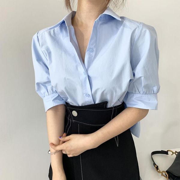 women's blouses & shirts qoerlin back pleated women summer short sleeve loose casual blouse female office ladies white button up
women's blouses & shirts qoerlin back pleated women summer short sleeve loose casual blouse female office ladies white button up