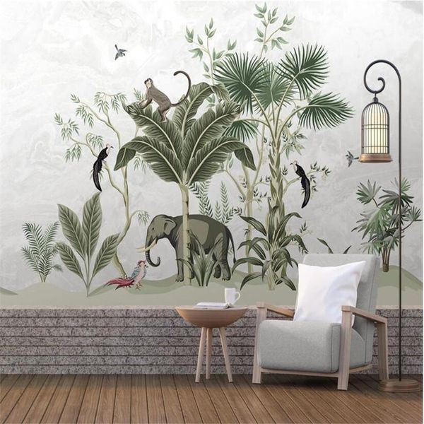 wallpapers custom 3d wallpaper mural medieval hand painted tropical leaves elephant bird tv sofa background
wallpapers custom 3d wallpaper mural medieval hand painted tropical leaves elephant bird tv sofa background
