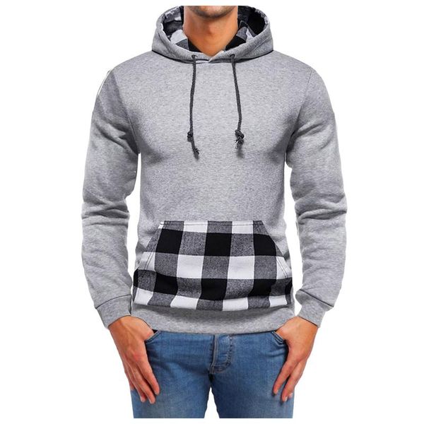men's hoodies & sweatshirts autumn and winter pullover leisure sports color matching plaid sweater thick oversized male hoodie, Black
men's hoodies & sweatshirts autumn and winter pullover leisure sports color matching plaid sweater thick oversized male hoodie, Black