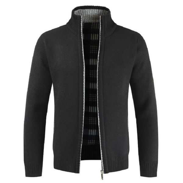spring men's jacket slim fit stand collar zipper jackets solid cotton thick warm casual sweater coat 211126, Black;brown
spring men's jacket slim fit stand collar zipper jackets solid cotton thick warm casual sweater coat 211126, Black;brown