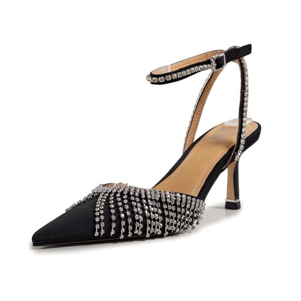 big size ankle strap high heel crystal summer shoes gladiator office lady party dress concise women sandals l05, Black
big size ankle strap high heel crystal summer shoes gladiator office lady party dress concise women sandals l05, Black