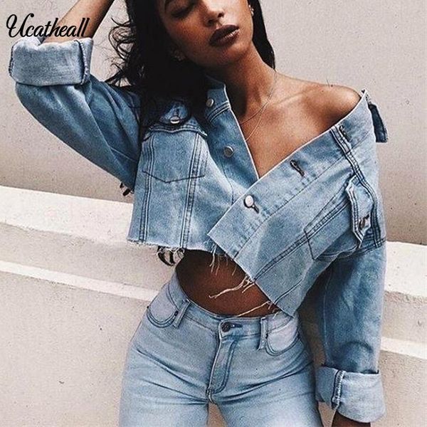 women's jackets jeans short loose jacket coats for women ripped casual denim back letter print mujer casaco jaqueta feminina, Black;brown
women's jackets jeans short loose jacket coats for women ripped casual denim back letter print mujer casaco jaqueta feminina, Black;brown