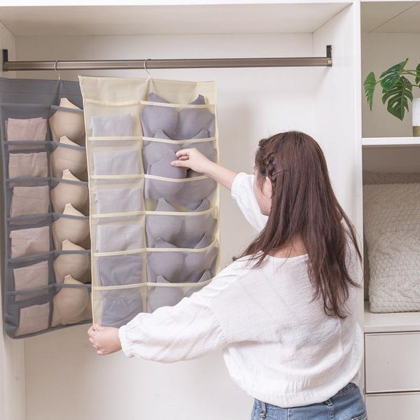 storage bags 2021 underwear bag wall hanging double sided wardrobe household socks bra
storage bags 2021 underwear bag wall hanging double sided wardrobe household socks bra