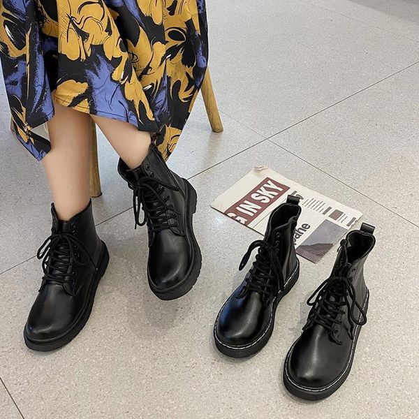 boots ladies round toe thick heel platform boot winter british style women's shoes outdoor motorcycle casual, Black
boots ladies round toe thick heel platform boot winter british style women's shoes outdoor motorcycle casual, Black