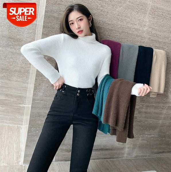 base knit sweater korean version soft waxy glutinous women thick slim-fit inner high-neck blouse #vh6e, Black;gray
base knit sweater korean version soft waxy glutinous women thick slim-fit inner high-neck blouse #vh6e, Black;gray