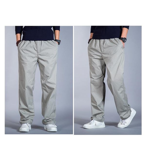 spring and summer pure cotton casual pants men's fat plus fat plus size outdoor elastic waist fat guy pants thin loose overalls, Black
spring and summer pure cotton casual pants men's fat plus fat plus size outdoor elastic waist fat guy pants thin loose overalls, Black