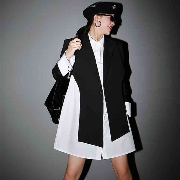 msxu fall casual fashion suit hollow design open back fried female street jacket, Black;brown
msxu fall casual fashion suit hollow design open back fried female street jacket, Black;brown