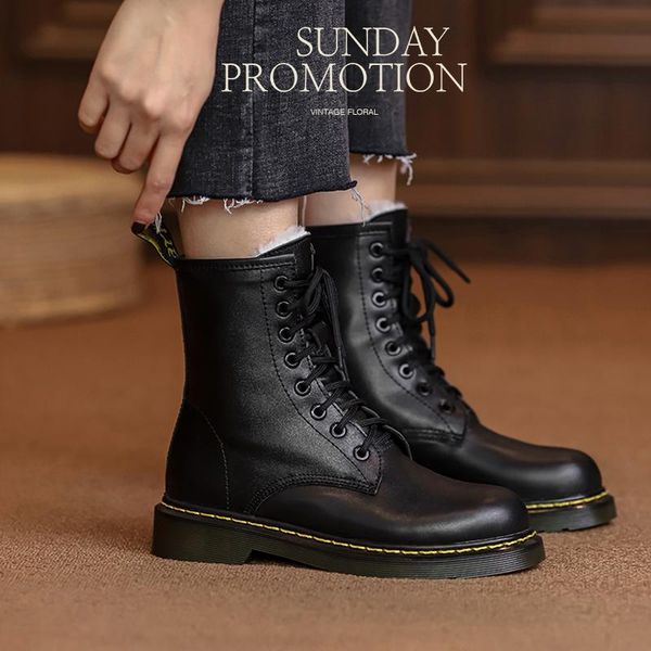 boots plus size 43 woman ankle full grain leather women winter shoes warm wool inside classics style daily footwear, Black
boots plus size 43 woman ankle full grain leather women winter shoes warm wool inside classics style daily footwear, Black