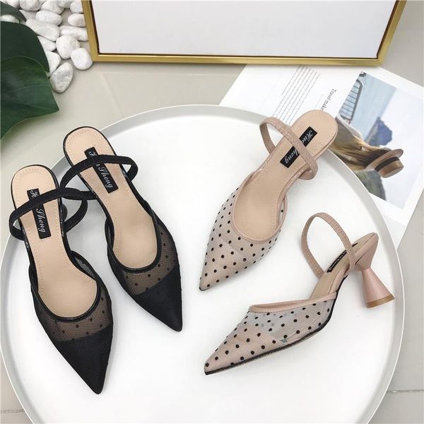 european brand designer lace sandals polka dot cat heels slippers women belt wedges sandalias summer shoes ladies flipflops, Black
european brand designer lace sandals polka dot cat heels slippers women belt wedges sandalias summer shoes ladies flipflops, Black
