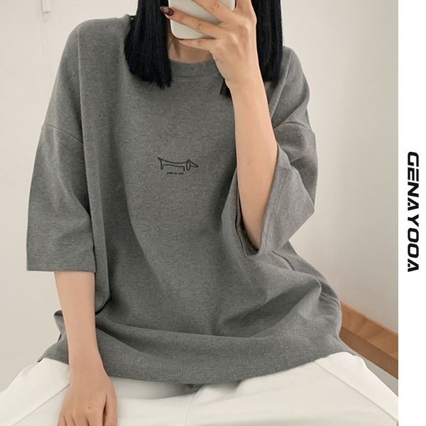 genayooa summer print t shirt femme cotton harajuku tshirt women oversized loose short sleeve streetwear mujer 210417, White
genayooa summer print t shirt femme cotton harajuku tshirt women oversized loose short sleeve streetwear mujer 210417, White
