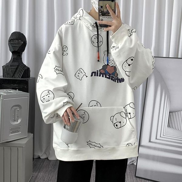 men's hoodies & sweatshirts zogaa men autumn hooded trendy fashion loose large size bear print youth streetwear boy chic, Black
men's hoodies & sweatshirts zogaa men autumn hooded trendy fashion loose large size bear print youth streetwear boy chic, Black