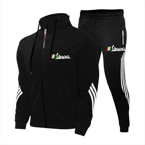 spring autumn vespa logo hooded mens tracksuit sports suit brand design high end stitching uniform zipper two piece, Gray
spring autumn vespa logo hooded mens tracksuit sports suit brand design high end stitching uniform zipper two piece, Gray