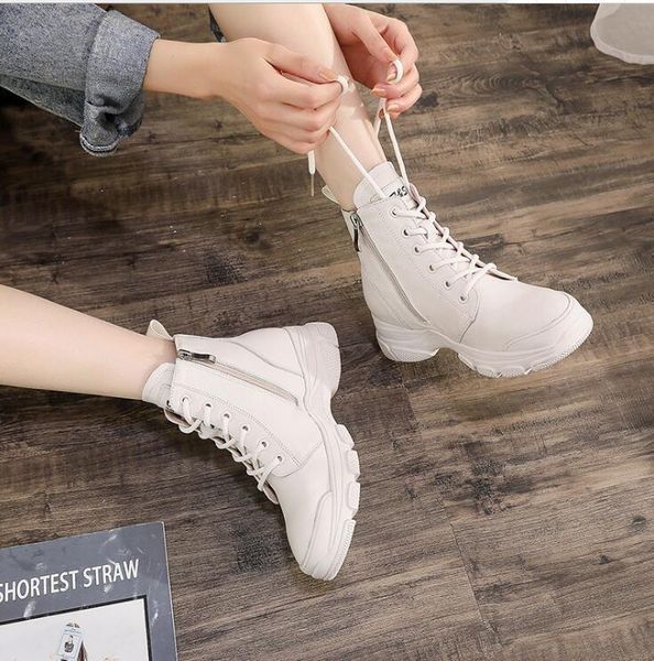 slippers martin boots autumn and winter thick-soled lace round toe women's shoes side zipper 1 d2m3, Black
slippers martin boots autumn and winter thick-soled lace round toe women's shoes side zipper 1 d2m3, Black