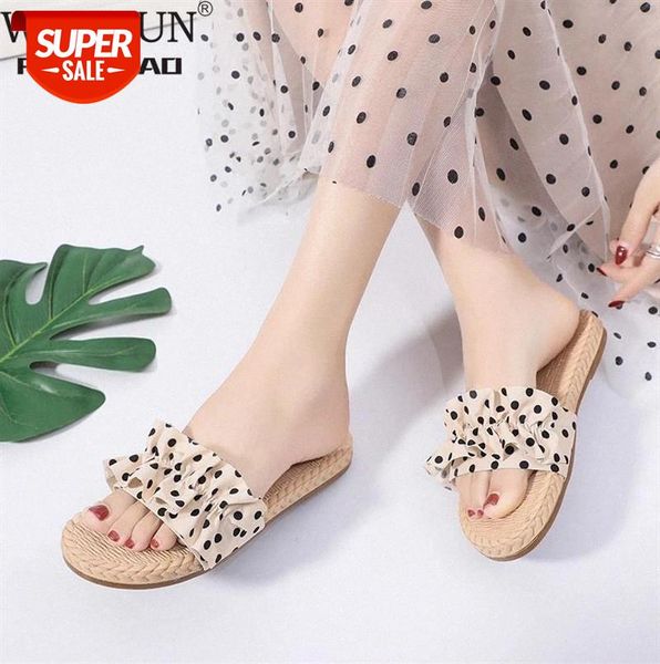 2021 canvas small dots folds designer summer slippers shoes women slip on flat flip flops outdoor slides light beach sandals #mq5i, Black
2021 canvas small dots folds designer summer slippers shoes women slip on flat flip flops outdoor slides light beach sandals #mq5i, Black