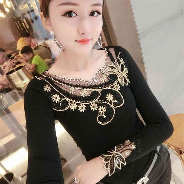 fashion embroidery patchwork flowers diamonds tshirt new autumn winter women shirt clothes camiseta mujer t98814 210401, White
fashion embroidery patchwork flowers diamonds tshirt new autumn winter women shirt clothes camiseta mujer t98814 210401, White