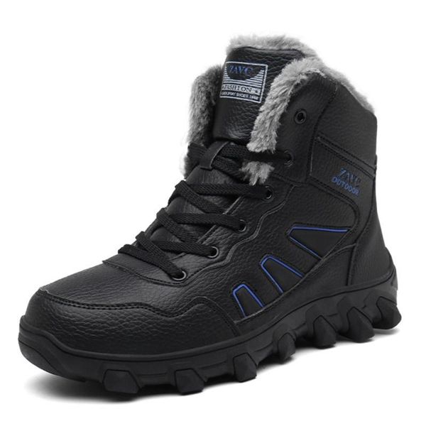 boots winter outdoor high-snow women plus velvet thick warm waterproof non-slip men cotton, Black 
boots winter outdoor high-snow women plus velvet thick warm waterproof non-slip men cotton, Black