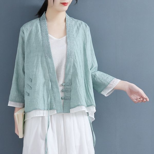 women linen chinese style clothing women vintage retro shirt cardigan coat fairy tang suit breathable casual hanfu 12333, Red
women linen chinese style clothing women vintage retro shirt cardigan coat fairy tang suit breathable casual hanfu 12333, Red