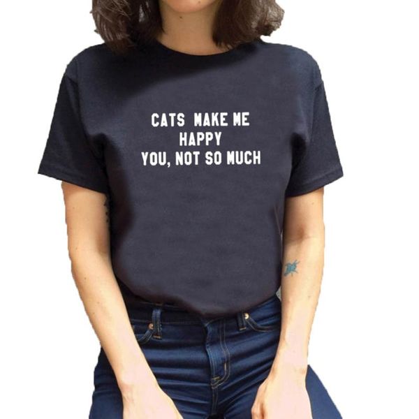 women's t-shirt cats make me happy letter printed t shirt women summer short sleeve o-neck cotton tee femme black white ladies
women's t-shirt cats make me happy letter printed t shirt women summer short sleeve o-neck cotton tee femme black white ladies