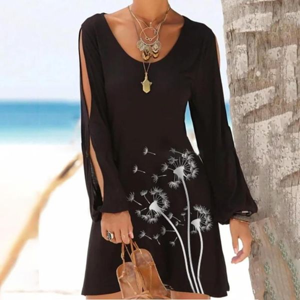 women autumn dress o-neck hollow out floral print long sleeve loose zomerjurk dames 2021 #@ casual dresses, Black;gray
women autumn dress o-neck hollow out floral print long sleeve loose zomerjurk dames 2021 #@ casual dresses, Black;gray