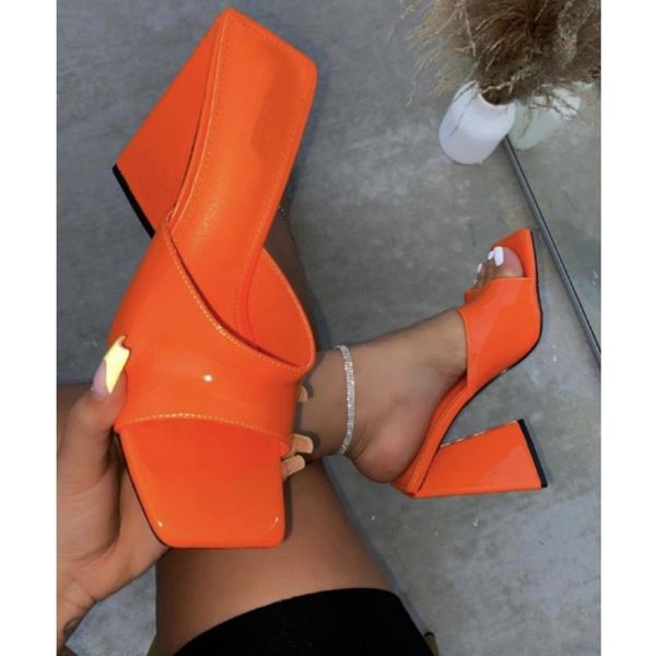 sandals brand design strange style square toe slip-on super high heel summer elegant woman mules shoes big size 42, Black
sandals brand design strange style square toe slip-on super high heel summer elegant woman mules shoes big size 42, Black
