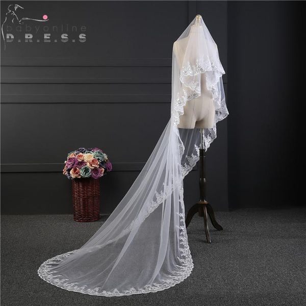 bridal veils 2021 velo novia largo 3 meters long one layer white ivory appliqued edge weddng wedding accessories, Black
bridal veils 2021 velo novia largo 3 meters long one layer white ivory appliqued edge weddng wedding accessories, Black