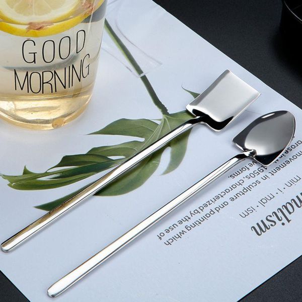 1pc stainless steel ice cream coffee spoon shovel shape shell tea spoons 2 options afternoon dessert long handle
1pc stainless steel ice cream coffee spoon shovel shape shell tea spoons 2 options afternoon dessert long handle