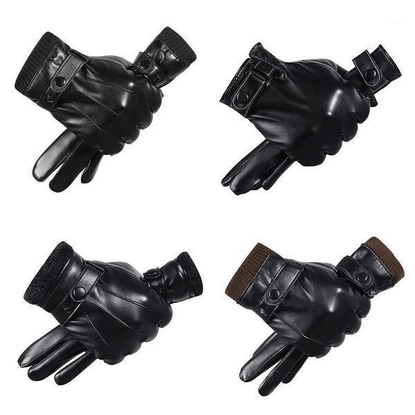 fashion winter warm men pu leather sports outdoor travel riding gloves cycling1, Black
fashion winter warm men pu leather sports outdoor travel riding gloves cycling1, Black