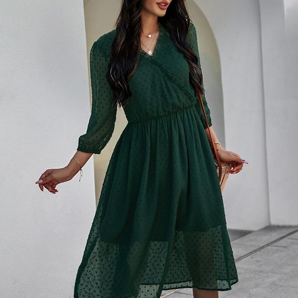 casual dresses atuendo autumn fashion green silk dress for women bohemian solid lady boho leisure soft high waist maxi robe, Black;gray
casual dresses atuendo autumn fashion green silk dress for women bohemian solid lady boho leisure soft high waist maxi robe, Black;gray