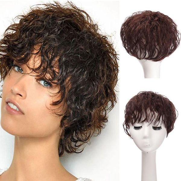synthetic wigs pageup natural color real human hair er wig for women breathable net base with bangs clip in toupee hairpiece, Black
synthetic wigs pageup natural color real human hair er wig for women breathable net base with bangs clip in toupee hairpiece, Black