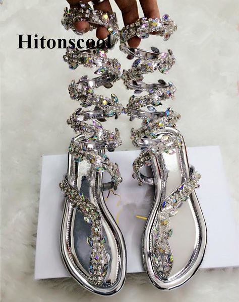 fashion summer luxurious gladiator sandals women flat crystal snake punk heel wedding party shoes, Black
fashion summer luxurious gladiator sandals women flat crystal snake punk heel wedding party shoes, Black