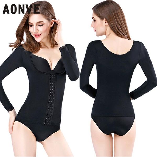 aonve body shaper waist trainer tummy slimming women shaperwear long sleeve plus size xxxl upper outer garment underwear women's shaper, Black;white
aonve body shaper waist trainer tummy slimming women shaperwear long sleeve plus size xxxl upper outer garment underwear women's shaper, Black;white