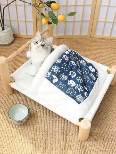 pet cat bed removable sleeping bag hammock beds for lounger wooden cats house winter warm pets small dogs sofa mat & furniture
pet cat bed removable sleeping bag hammock beds for lounger wooden cats house winter warm pets small dogs sofa mat & furniture