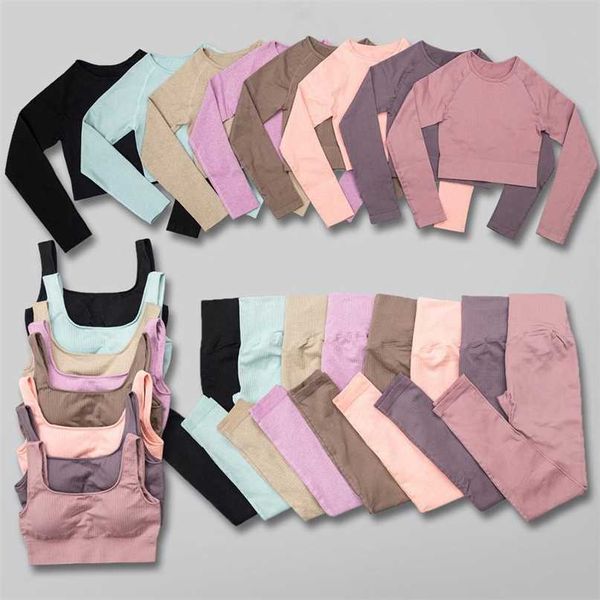 women's tracksuit gym fitness shorts sets summer clothes for women suit seamless crop long sleeve t-shirt running leggings 211126, White
women's tracksuit gym fitness shorts sets summer clothes for women suit seamless crop long sleeve t-shirt running leggings 211126, White